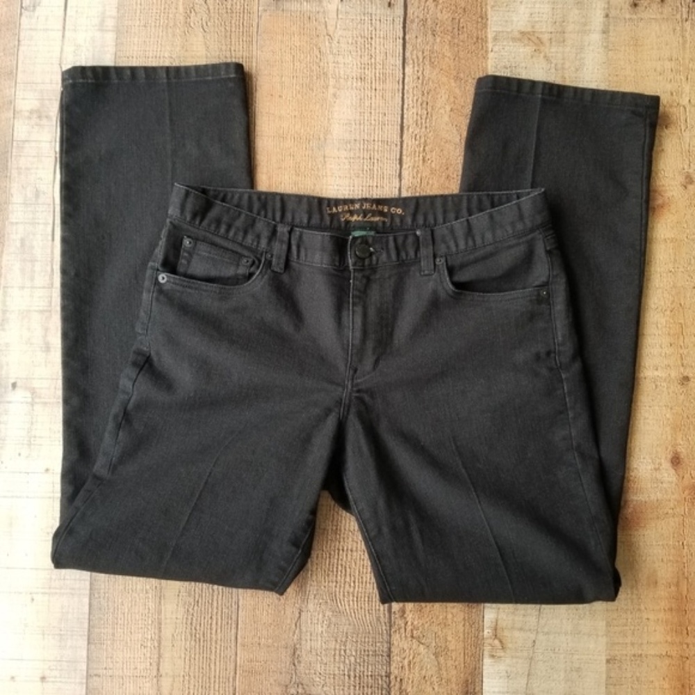 Ralph Lauren Black Shimmer Modern Slim Jeans - Picture 1 of 6